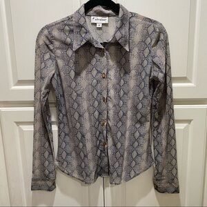 Vintage Snake Print Shirt